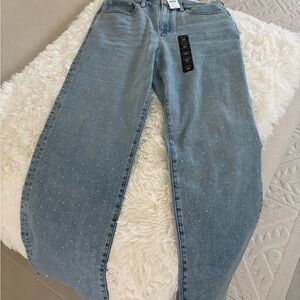 NEW J CREW sparkle wide leg jeans